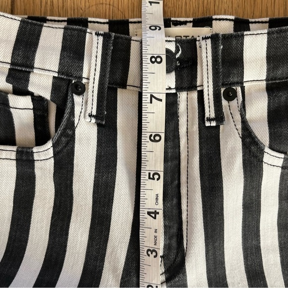 Nili Lotan Black & White Striped Jeans SZ 24 - Picture 8 of 10